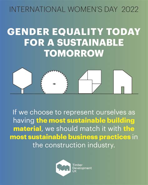 Gender Equality Today For A Sustainable Tomorrow Timber Development Uk