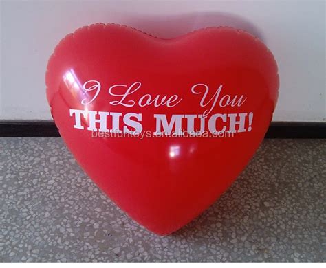 Customized Pvc Inflatable Red Heart Balloon Big Pvc Soft Red Heart