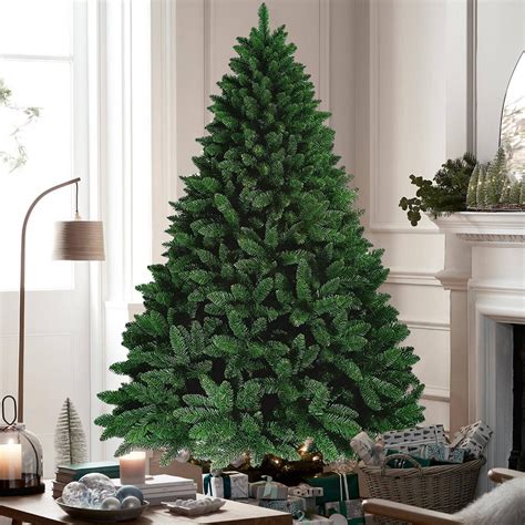 6ft Christmas Tree Traditional Artificial Large Bushy Xmas Tree With Metal Stand Ebay