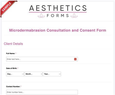 Microdermabrasion consent forms by Aestheticsforms1 on DeviantArt