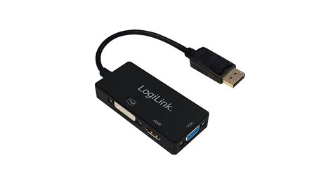 Logilink K Displayport To Dvi Hdmi Vga Converter Cv