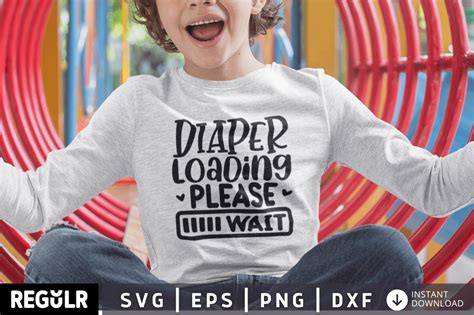 Diaper Loading Please Wait Svg Graphic By Regulrcrative Creative Fabrica