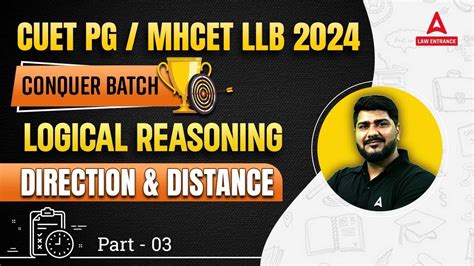 Direction And Distance Logical Reasoning CUET PG LLB 2024 MHCET