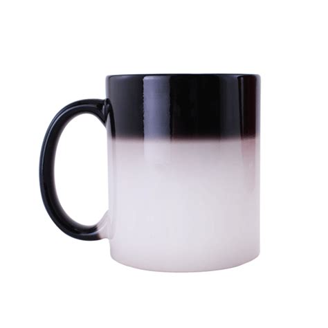 Oz Ceramic Black Color Changing Mug