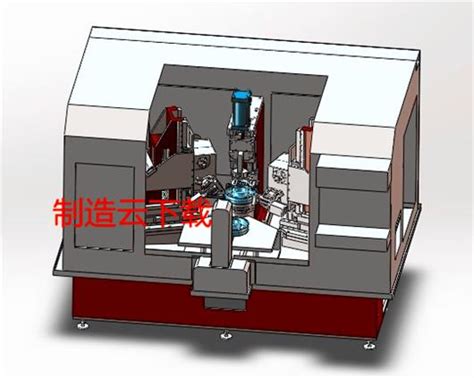 数控精密研磨机床3d模型3d模型下载三维模型solidworks模型 制造云 产品模型