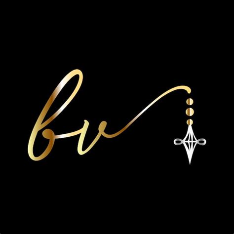 Premium Vector Bv Initial Wedding Logo Handwriting Jewelry Logo