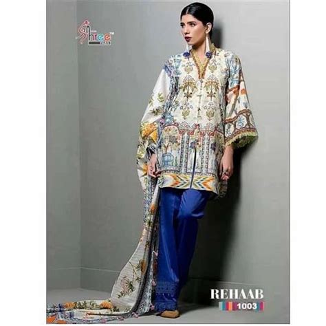 Cotton Dress Material at Rs 585 | Cotton Designer Unstitched Suit in ...