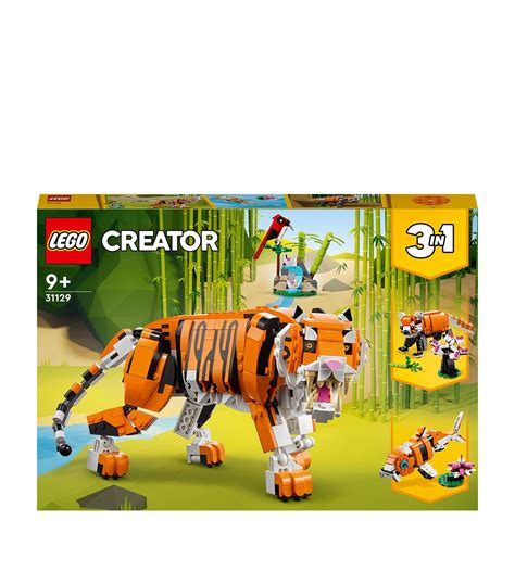 Lego Creator 3 In 1 Majestic Tiger Building Set 31129 Harrods Uk