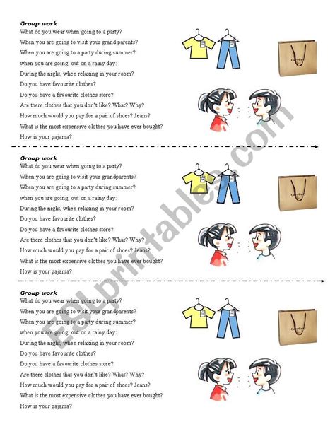 Lets Talk About Clothes Esl Worksheet By Maggieudb