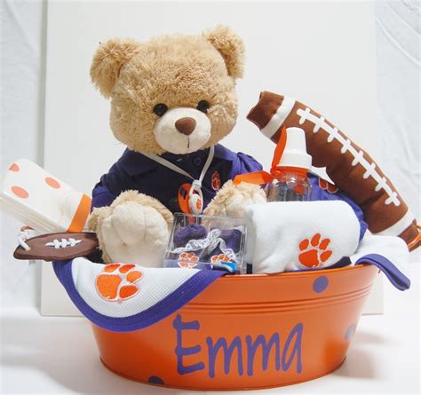 Clemson Baby Basket Baby T Basket College Baby