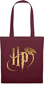 Spreadshirt Harry Potter Logo Le Vif D Or Cadeau Magique Sac En Tissu