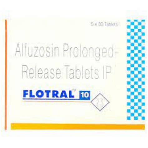 Alfuzosin Prolonged Release Tablets Ip 10mg FLOTRAL At Rs 595 Stripe