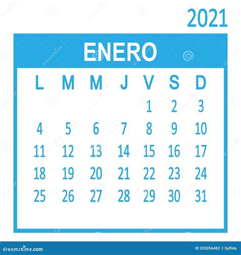 Enero De Enero Primera P Gina Del Conjunto Plantilla De Calendario