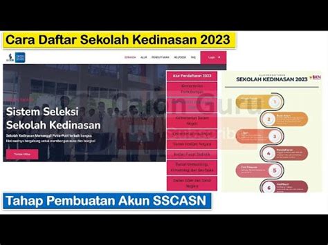 Cara Daftar Sekolah Kedinasan 2023 Tahap Buat Akun Pada Link