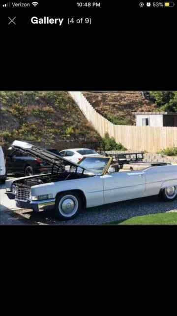 Cadillac Deville Coupe Convertible White Rwd Automatic Chrome Gold