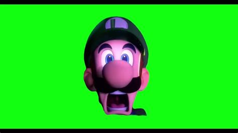 Luigi Scream From Luigi Mansion 3 Green Screen Youtube