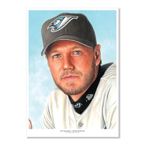 Topps Living Set Fine Art Print 267 Roy Halladay D To 100