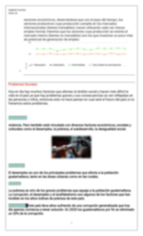 SOLUTION Problemas Econ Micos Y Sociales En Guatemala Studypool