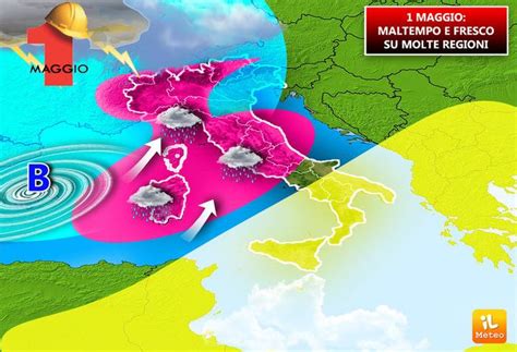 Meteo Primo Maggio Tanta Pioggia E Calo Termico Anche A Roma Mappe E