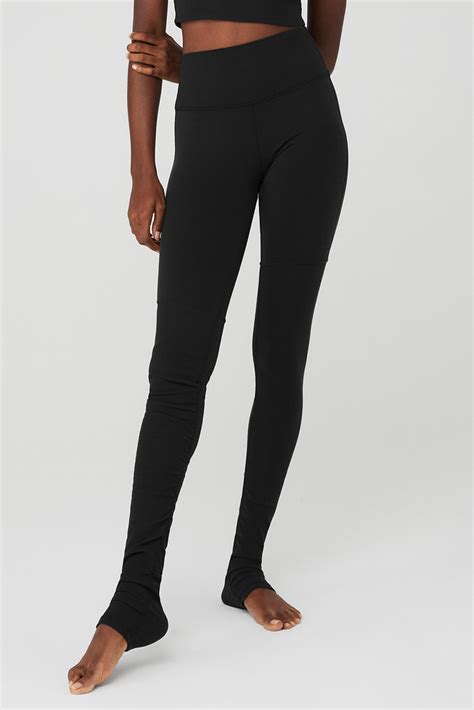 Airbrush High Waist Highlight Goddess Legging Black Alo Yoga