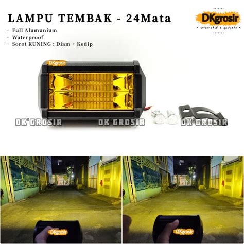 Jual Lampu LED Lampu Tembak Sorot LED Bar CREE CWL 24 Mata 2 Susun