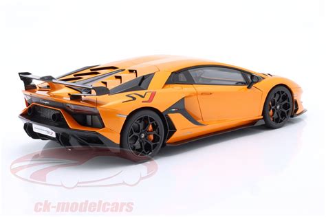 AUTOart 1 18 Lamborghini Aventador SVJ 建設年 2019 atlas オレンジ 79218 モデル 車