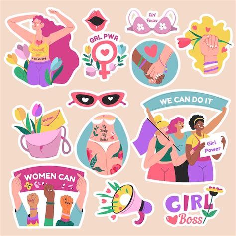 Premium Vector Feminism Amd Girl Power Women Protesting Vector