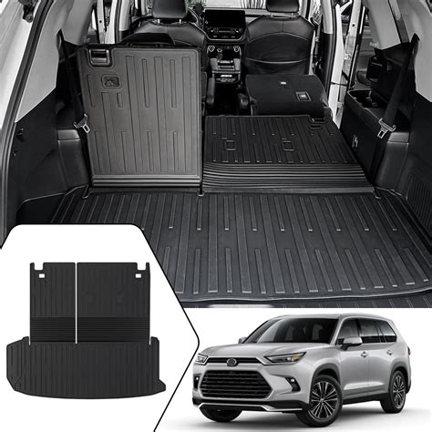 Trunk Mat Backrest Mat 2 In 1 For Toyota Grand Highlander Accessories