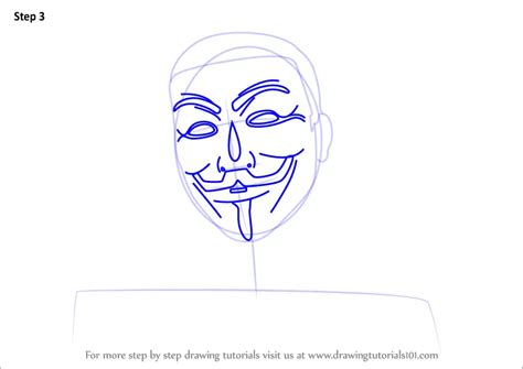 Learn How to Draw an Anonymous Hacker Mask (Mascots) Step by Step ...