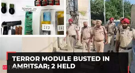 Punjab Police Bust Let Terror Module In Amritsar 2 Jandk Residents