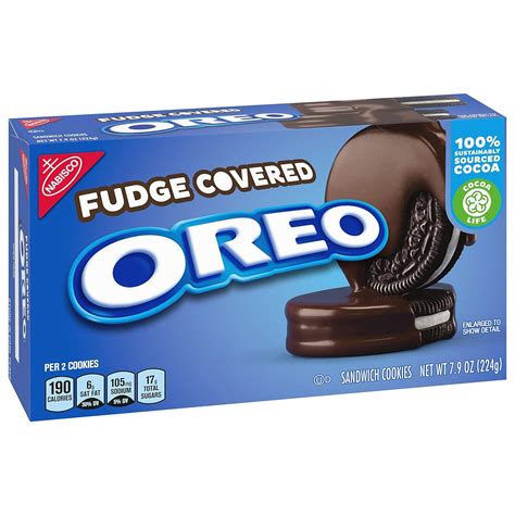 Oreo Fudge Covered Original Flavor Cookies 12 Boxes 79 Oz Each Pack Of 1