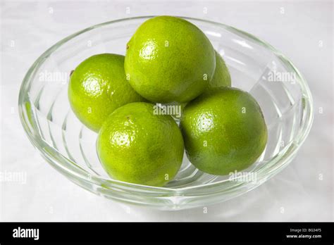 Five Limes In A Bowl Hi Res Stock Photography And Images Alamy