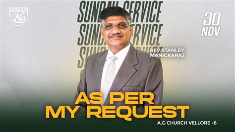 Live ENGLISH SERVICE 30TH JUNE 2024 AG CHURCH VELLORE 6 REV