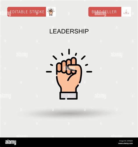 Leadership Simple Vector Icon Stock Vector Image And Art Alamy