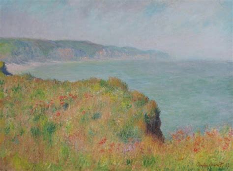 Mauveflwrs Claude Monet Sur La Falaise Pourville