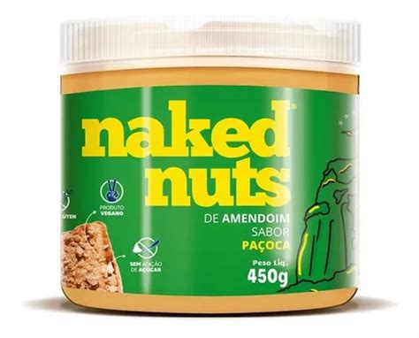 Pasta De Amendoim Sabor Paçoca Naked Nuts 450g MercadoLivre