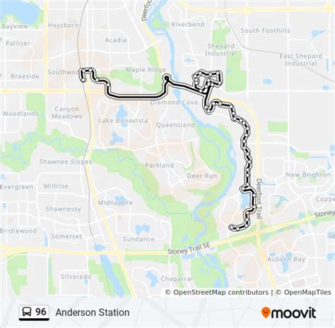 96 Route Schedules Stops And Maps Anderson Station Updated