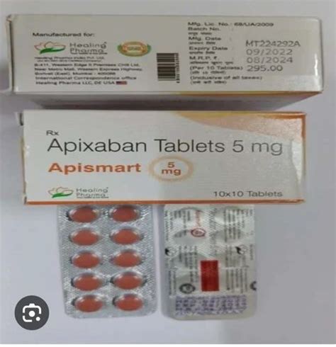 Apixaban Mg Tablet At Rs Box Anti Thrombiotic Agent In Nagpur