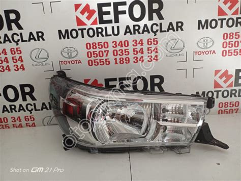 Toyota Hilux Sifir Sa Far Kma Yedek Par Alar Fiyatlar