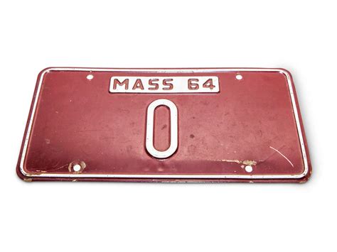 0 Official Massachusetts License Plate 1964 A Lifetime Of Porsche Memorabilia Part I Rm