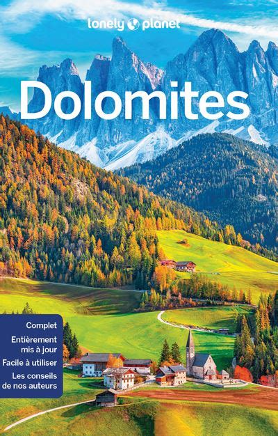 Les Dolomites 1ed broché Lonely Planet Achat Livre ou ebook fnac