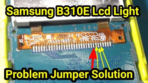 Samsung B310E Lcd Light Problem Solution Samsung SM B310E Display