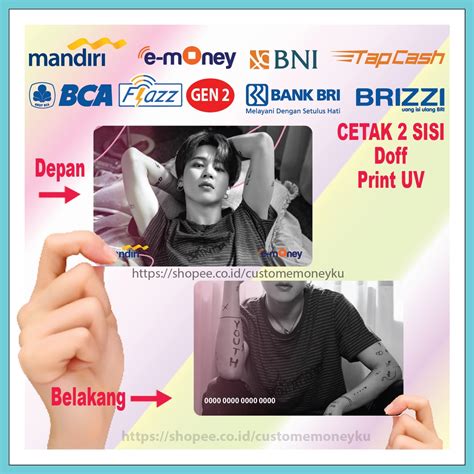 Jual KARTU EMONEY FOTO PARK JIMIN BTS KPOP PHOTO ETOLL E MONEY MANDIRI