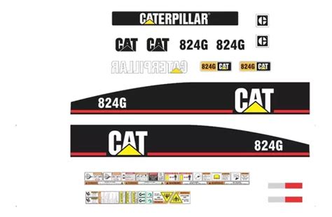 Calcomanías Caterpillar 824g Moderna Preventivos Originales Meses sin