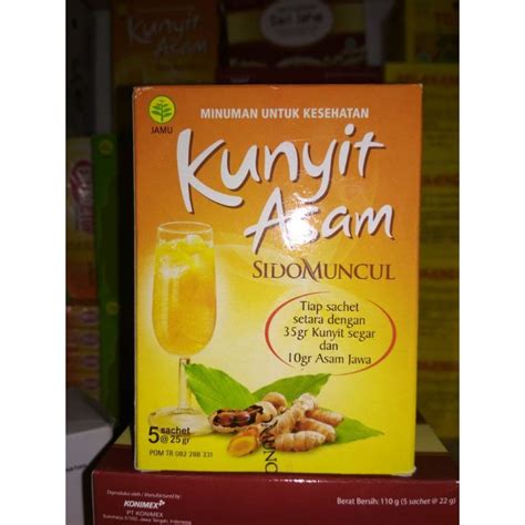 Jual Kunyit Asam Sidomuncul Sachet Shopee Indonesia