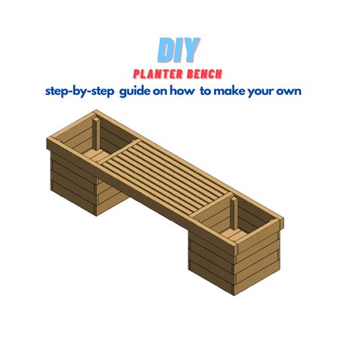 DIY Planter Bench Plans Easy Weekend Project Make From - Etsy