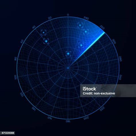 Radar In Searching Target On Blip Stock Illustration Download Image