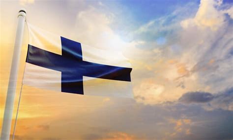 Premium Photo A National Flag Of Finland Isolated 3d Waving Flag