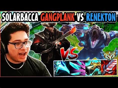 SOLARBACCA Gangplank Vs Renekton Top NA Grandmaster Patch 14 9