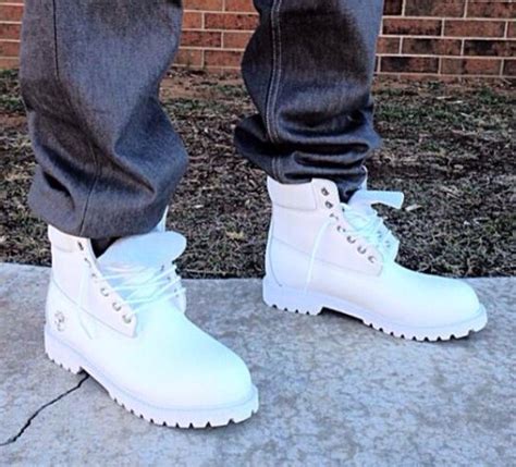 White Timbs Custom Kicks Timberland Boots Boots